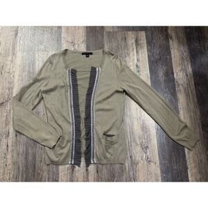 Banana Republic Women's Cardigan with Pleated Trim